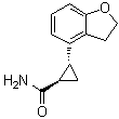 CAS # 1161417-63-5, (1R,2R)-2-(2,3-Dihydro-4-benzofuranyl)cyclopropanecarboxamide