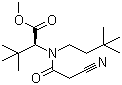 structure of CAS# 1162665-53-3, N-(2-Cyanoacetyl)-N-(3,3-dimethylbutyl)-3-methyl-L-valine methyl ester