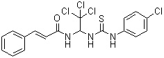 structure of CAS# 1164470-53-4, (2E)-3-苯基-N-[2,2,2-三氯-1-[[[(4-氯苯基)氨基]硫代甲酰基]氨基]乙基]-2-丙烯酰胺