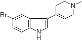 structure of CAS# 116480-53-6, 5-Bromo-3-(1-methyl-1,2,3,6-tetrahydro-4-pyridinyl)-1H-indole