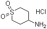 structure of CAS# 116529-31-8, 4-氨基四氢-2H-噻喃 1,1-二氧化物盐酸盐