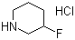 3-氟哌啶盐酸盐分子结构 (CAS 116574-75-5)