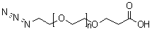 structure of CAS# 1167575-20-3, alpha-(2-叠氮基乙基)-omega-(2-羧基乙氧基)-聚氧乙烯
