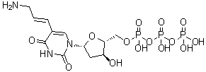 CAS 登录号：116840-18-7, 5-[(1E)-3-氨基-1-丙烯-1-基]-2'-脱氧尿苷 5'-(四氢三磷酸酯)
