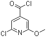 structure of CAS# 116853-97-5, 2-氯-6-甲氧基异烟酰氯