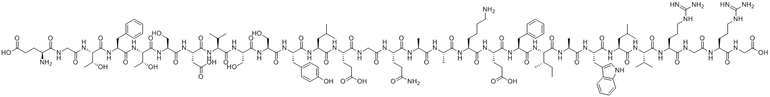 CAS # 1169630-82-3, Semaglutide intermediate P29, L-α-glutamylglycyl-L-threonyl-L-phenylalanyl-L-threonyl-L-seryl-L-α-aspartyl-L-valyl-L-seryl-L-seryl-L-tyrosyl-L-leucyl-L-α-glutamylglycyl-L-glutaminyl-L-alanyl-L-alanyl-L-lysyl-L-α-glutamyl-L-phenylalanyl-L-isoleucyl-L-alanyl-L-tryptophyl-L-leucyl-L-valyl-L-arginylglycyl-L-arginyl-Glycine