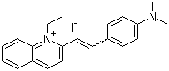CAS # 117-92-0, Quinaldine Red, 2-[4-(Dimethylamino)styryl]-1-ethylquinolinium iodide
