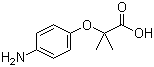 structure of CAS# 117011-70-8, 2-(4-氨基苯氧基)-2-甲基丙酸