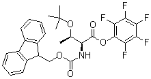 structure of CAS# 117088-31-0, N-芴甲氧羰基-O-叔丁基苏氨酸五氟苯基酯