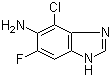 structure of CAS# 117275-51-1, 4-氯-6-氟-1H-苯并咪唑-5-胺