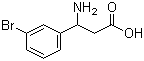 structure of CAS# 117391-50-1, 3-氨基-3-(3-溴苯基)丙酸