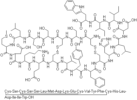 CAS 登录号：117399-94-7, 内皮素-1