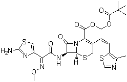 structure of CAS# 117467-28-4, Cefditoren pivoxil