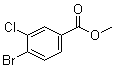 structure of CAS# 117738-74-6, 4-Bromo-3-chlorobenzoic acid methyl ester