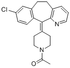 CAS # 117796-52-8, Desloratadine N-Acetyl Impurity, 1-[4-(13-chloro-4-azatricyclo[9.4.0.03,8]pentadeca-1(11),3(8),4,6,12,14-hexaen-2-ylidene)piperidin-1-yl]ethanone