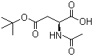 structure of CAS# 117833-18-8, N-乙酰基-L-天冬氨酸 4-叔丁酯