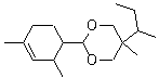 CAS # 117933-89-8, 2-(2,4-Dimethyl-3-cyclohexen-1-yl)-5-methyl-5-(1-methylpropyl)-1,3-dioxane, 5-sec-Butyl-2-(2,4-dimethyl-3-cyclohexenyl)-5-methyl-1,3-dioxane