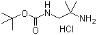 CAS 登录号：1179361-35-3, 1-N-叔丁氧羰基-2-甲基-1,2-丙二胺盐酸盐