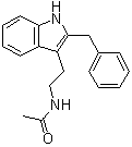 CAS # 117946-91-5, 2-Benzyl-N-acetyltryptamine, N-[2-[2-(Phenylmethyl)-1H-indol-3-yl]ethyl]acetamide, Luzindole, N 0774