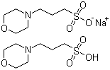 CAS # 117961-20-3, 3-(N-Morpholino)propanesulfonic acid hemisodium salt, MOPS hemisodium salt