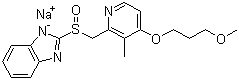 structure of CAS# 117976-90-6, Rebeprazole sodium