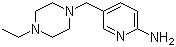 structure of CAS# 1180132-17-5, 5-[(4-乙基哌嗪-1-基)甲基]吡啶-2-胺