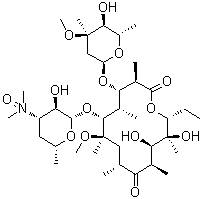 structure of CAS# 118074-07-0, 克拉霉素 N-氧化物