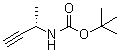 tert-Butyl ((1S)-1-methyl-2-propyn-1-yl)carbamate molecular structure (CAS 118080-79-8)