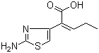 CAS 登录号：118109-49-2, (Z)-2-(2-氨基噻唑-4-基)-2-戊烯酸