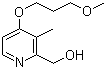 CAS # 118175-10-3, 2-Hydroxymethyl-3-methyl-4-(3-methoxypropanoxyl)pyridine