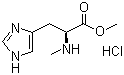 structure of CAS# 118384-75-1, N-甲基-L-组氨酸甲酯单盐酸盐