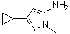 structure of CAS# 118430-74-3, 3-环丙基-1-甲基-1H-吡唑-5-胺