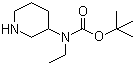 CAS 登录号：1184540-14-4, N-乙基-N-3-哌啶基氨基甲酸叔丁酯