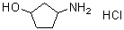 structure of CAS# 1184919-69-4, 3-氨基环戊醇盐酸盐