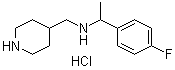 CAS # 1185307-34-9, N-[1-(4-Fluorophenyl)ethyl]-4-piperidinemethanamine hydrochloride