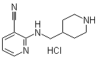 CAS # 1185307-76-9, 2-[(4-Piperidinylmethyl)amino]-3-pyridinecarbonitrile hydrochloride