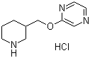 CAS 登录号：1185309-79-8, 2-(3-哌啶基甲氧基)吡嗪盐酸盐