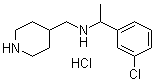 CAS 登录号：1185309-93-6, N-[1-(3-氯苯基)乙基]-4-哌啶甲胺盐酸盐