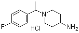 structure of CAS# 1185310-22-8, 1-[1-(4-氟苯基)乙基]-4-哌啶胺盐酸盐