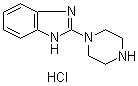 structure of CAS# 1185310-36-4, 2-(1-哌嗪基)-1H-苯并咪唑盐酸盐