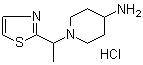 CAS # 1185311-19-6, 1-[1-(2-Thiazolyl)ethyl]-4-piperidinamine hydrochloride