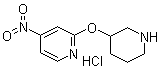CAS 登录号：1185312-46-2, 5-硝基-2-(3-哌啶基氧基)吡啶盐酸盐