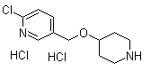 CAS # 1185312-88-2, 2-Chloro-5-[(4-piperidinyloxy)methyl]pyridine hydrochloride