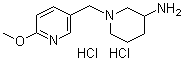 CAS # 1185313-45-4, 1-[(6-Methoxy-3-pyridinyl)methyl]-3-piperidinamine hydrochloride