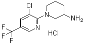 CAS # 1185313-62-5, 1-[3-Chloro-5-(trifluoromethyl)-2-pyridinyl]-3-piperidinamine hydrochloride