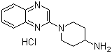 structure of CAS# 1185317-72-9, 1-(2-Quinoxalinyl)-4-piperidinamine hydrochloride