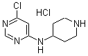 CAS # 1185318-56-2, 6-Chloro-N-4-piperidinyl-4-pyrimidinamine hydrochloride