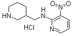 CAS # 1185319-15-6, 3-Nitro-N-(3-piperidinylmethyl)-2-pyridinamine hydrochloride