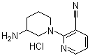 CAS # 1185319-31-6, 2-(3-Amino-1-piperidinyl)-3-pyridinecarbonitrile hydrochloride