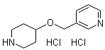 CAS 登录号：1185319-59-8, 3-[(4-哌啶基氧基)甲基]吡啶盐酸盐